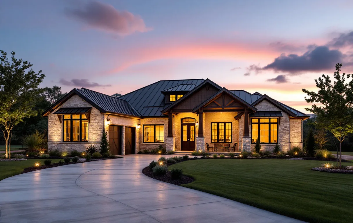 Contemporary limestone and glass custom home on a large private lot overlooking Barton Creek greenbelt