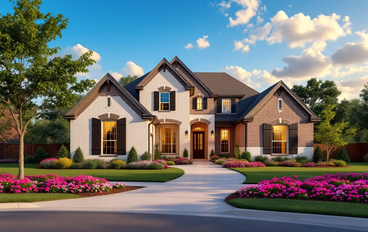 Single-story stone home on a one-acre treed lot near the North San Gabriel River